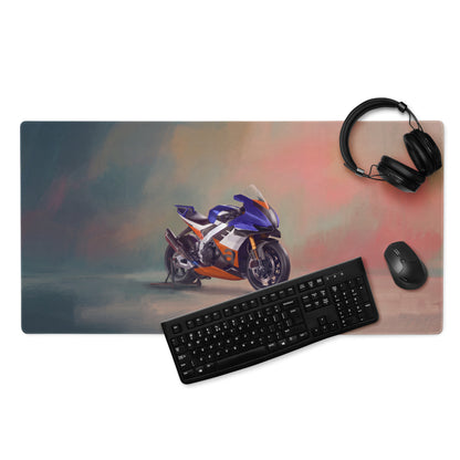 Aprilia RSV4 Xtrenta Inspired Extra Large Desk Mat, Aesthetic Mousepad for Gamers