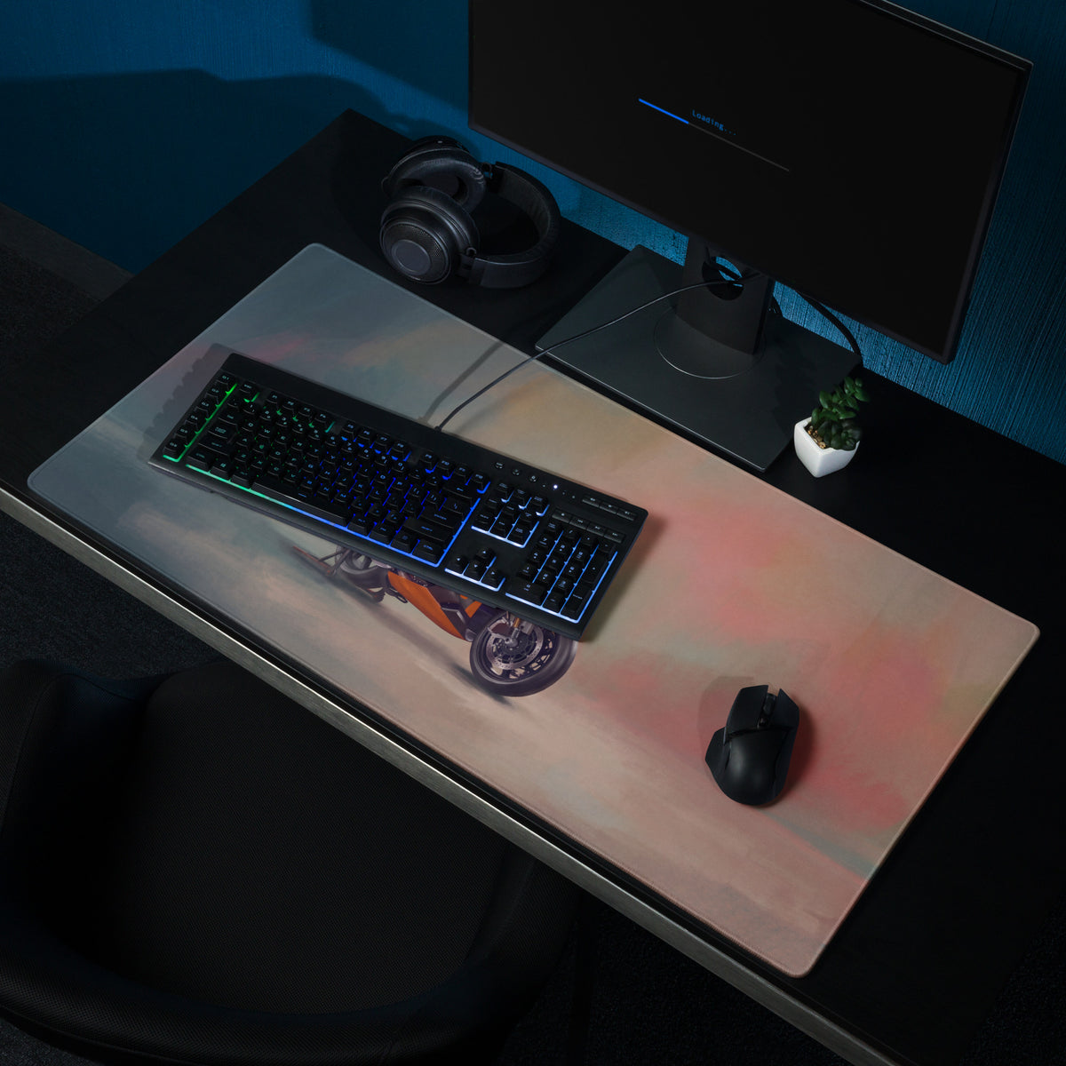 Aprilia RSV4 Xtrenta Inspired Extra Large Desk Mat, Aesthetic Mousepad for Gamers