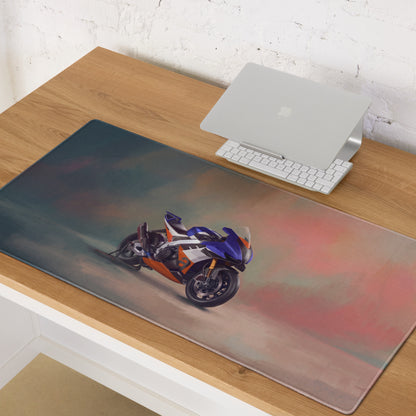 Aprilia RSV4 Xtrenta Inspired Extra Large Desk Mat, Aesthetic Mousepad for Gamers