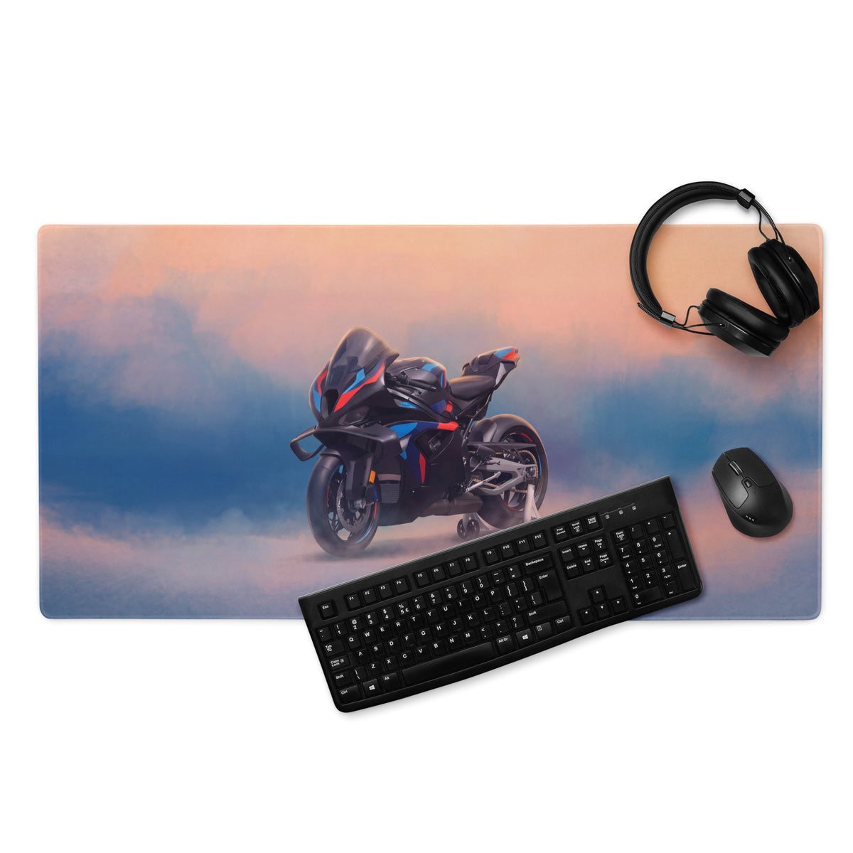 BMW M1000RR Inspired Extended Gaming Mouse Pad, Large Desk Mat for PC Setup