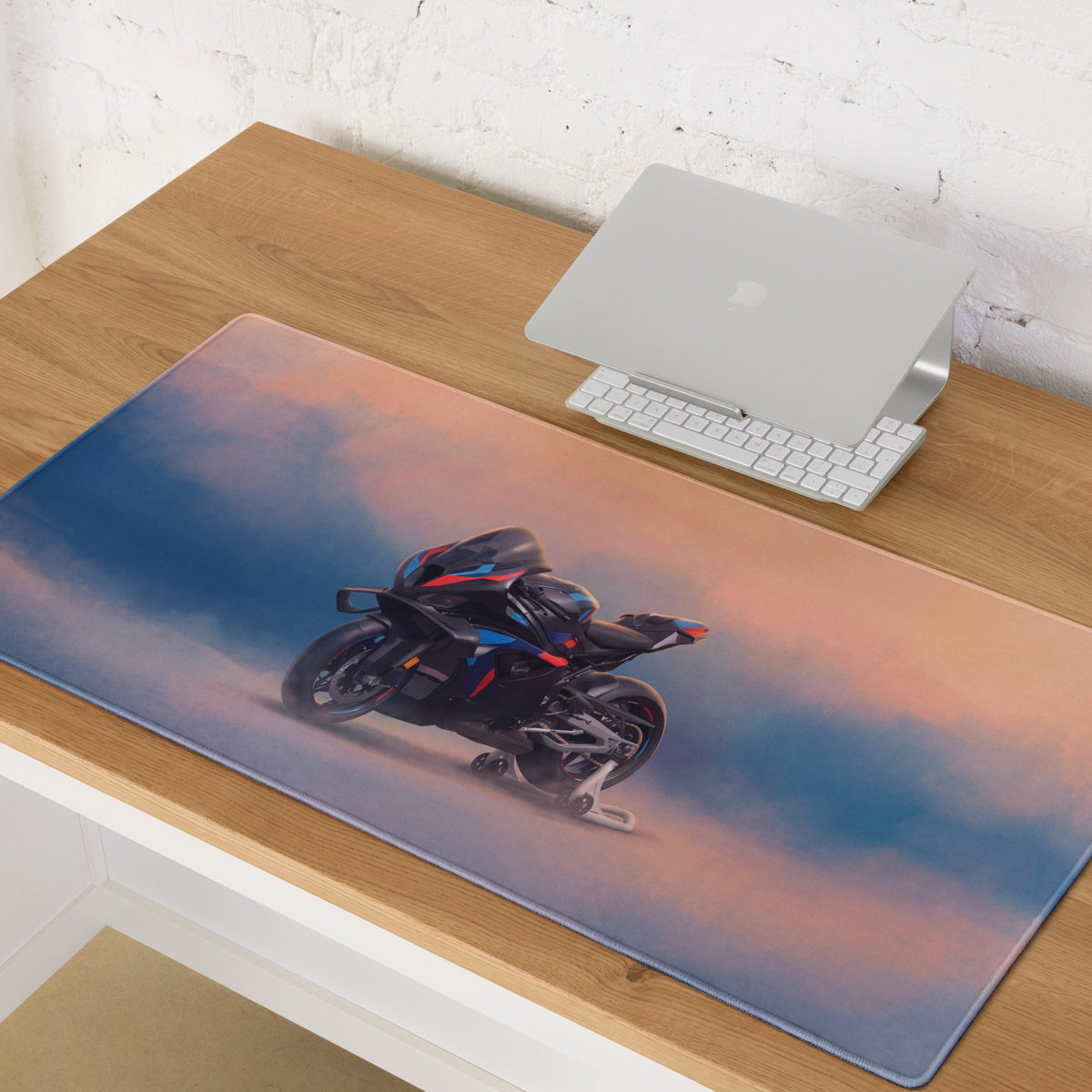 BMW M1000RR Inspired Extended Gaming Mouse Pad, Large Desk Mat for PC Setup
