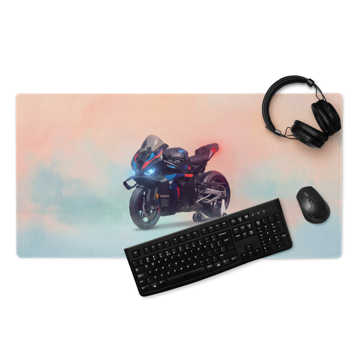 BMW M1000RR Carbon Inspired Large Mousepad, Premium Desk Mat for Office & Setup