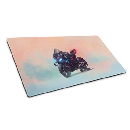 BMW M1000RR Carbon Inspired Large Mousepad, Premium Desk Mat for Office & Setup