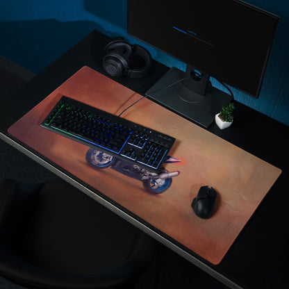 BMW S1000RR Inspired Gaming Desk Pad, Oversized Mouse Pad with Stitched Edges