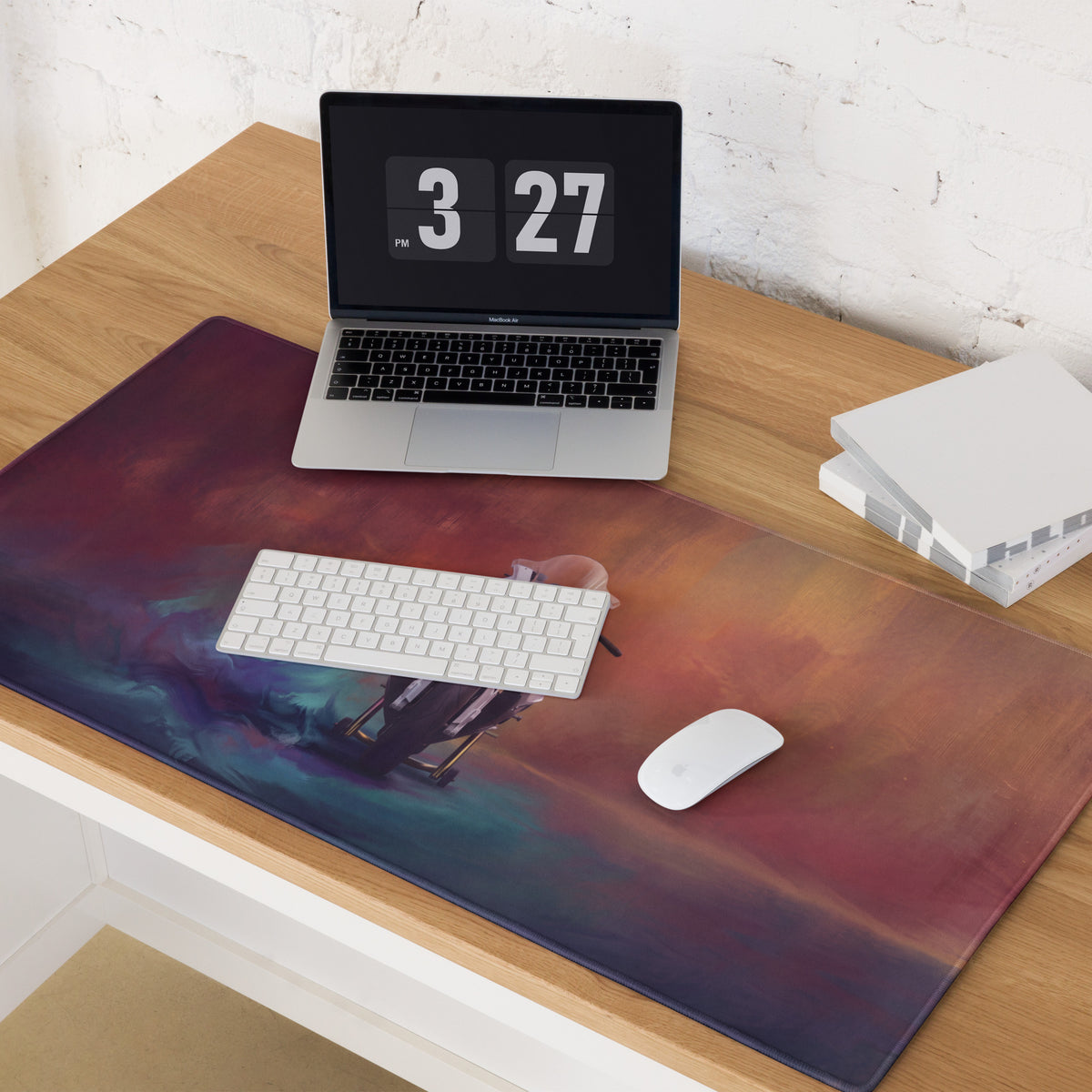 BMW S1000RR Inspired Gaming Desk Pad, Track Superbike Office Decor, Waterproof Rubber Base