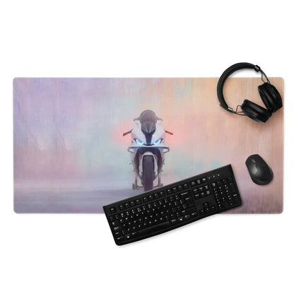 BMW S1000RR Inspired Large Mouse Pad, Sportbike Racing Desk Mat, Non-Slip Gaming Accessory