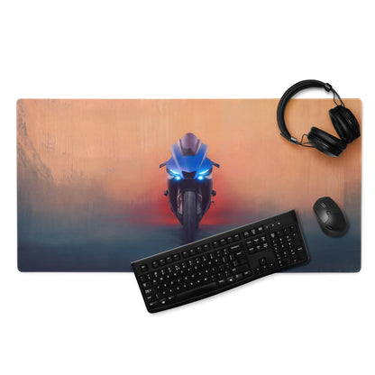 Yamaha R1 Inspired Gaming Mousepad, Supersport Motorcycle Desk Pad, Waterproof Office Decor