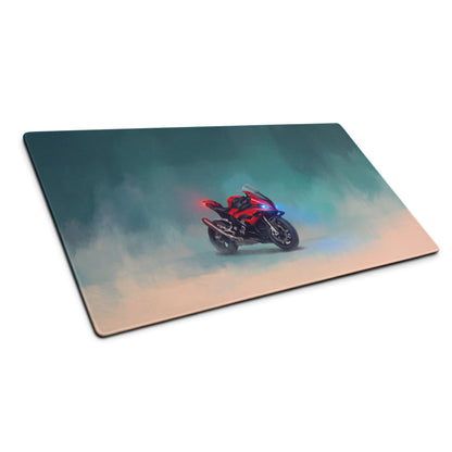 BMW S1000RR Inspired Extra Large Gaming Mousepad, Superbike Desk Accessory, Waterproof Surface