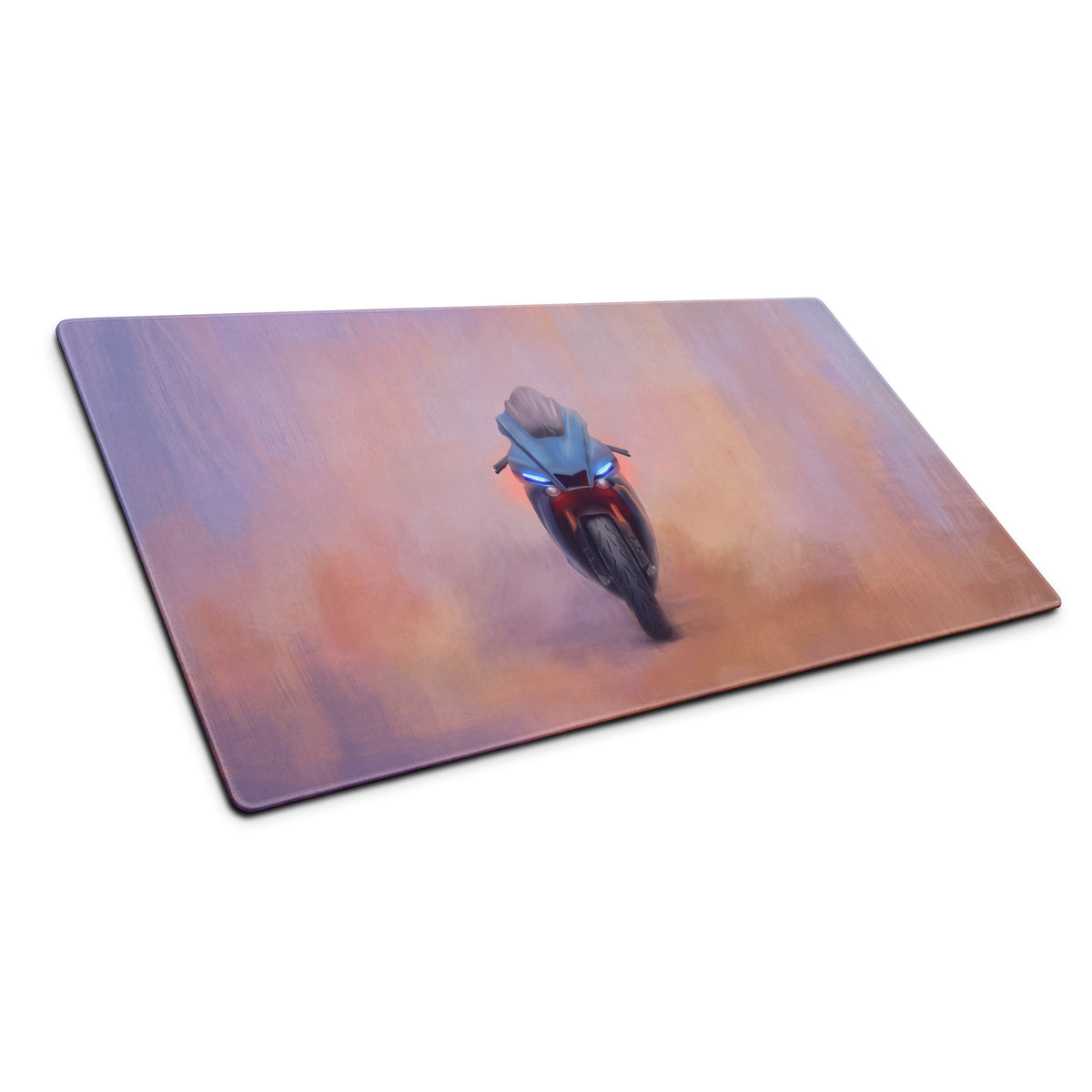 Yamaha R1 Inspired Large Mouse Pad, Racing Motorcycle Setup, Waterproof Rubber Base