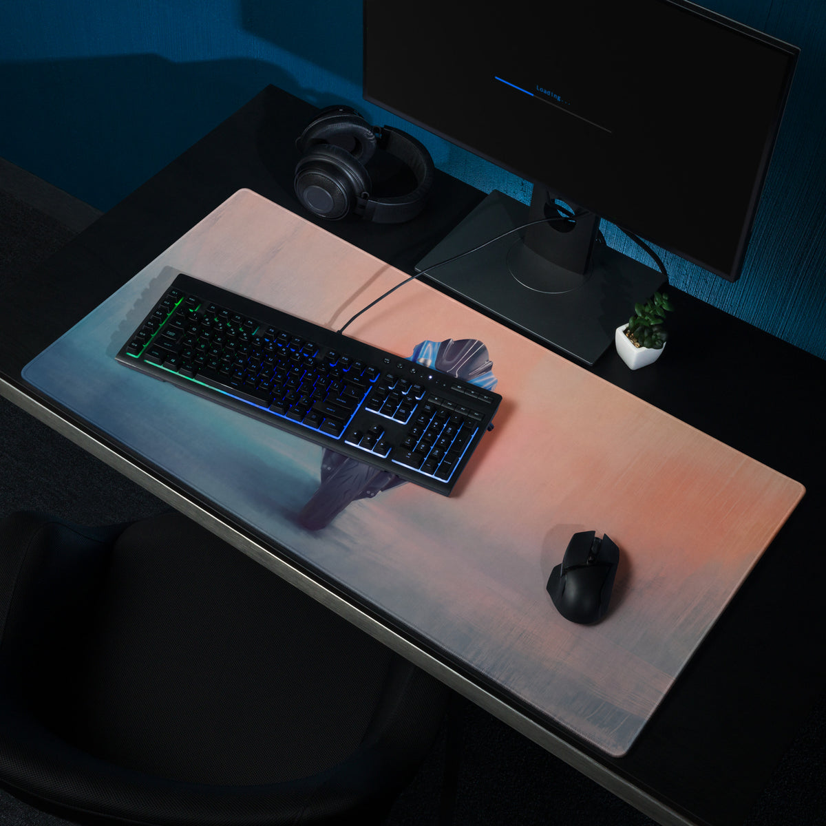 Yamaha YZF-R1 Inspired Giant Desk Mat, Supersport Office Accessory, Stitched Edges