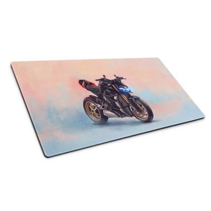 Ducati Streetfighter V4 Inspired Large Mouse Pad, Naked Superbike Desk Accessory, Non-Slip Rubber Base