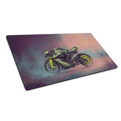 Aston Martin AMB 001 Inspired Extra Large Gaming Mouse Pad, Futuristic Electric Bike Desk Mat, Non-Slip Rubber Base