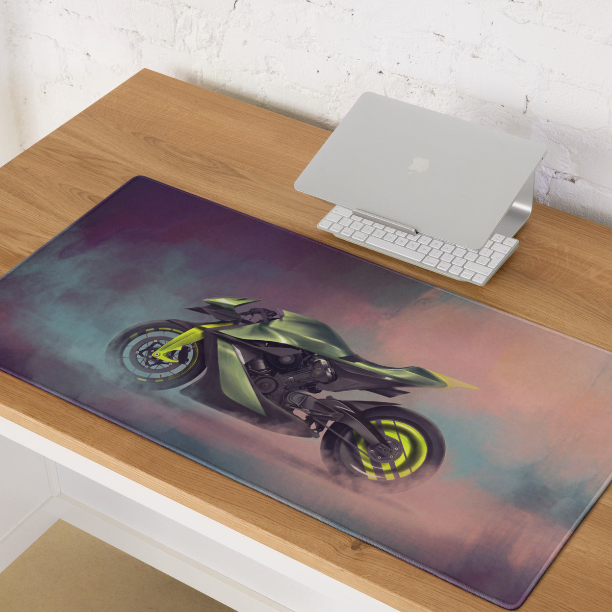 Aston Martin AMB 001 Inspired Extra Large Gaming Mouse Pad, Futuristic Electric Bike Desk Mat, Non-Slip Rubber Base