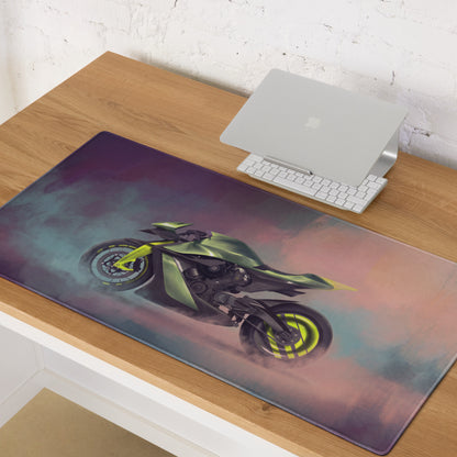 Aston Martin AMB 001 Inspired Extra Large Gaming Mouse Pad, Futuristic Electric Bike Desk Mat, Non-Slip Rubber Base