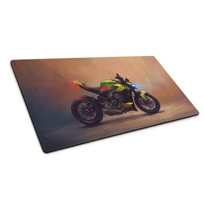 Ducati Streetfighter V4 Inspired Extra Large Gaming Mousepad, Naked Superbike Desk Mat, Non-Slip Surface