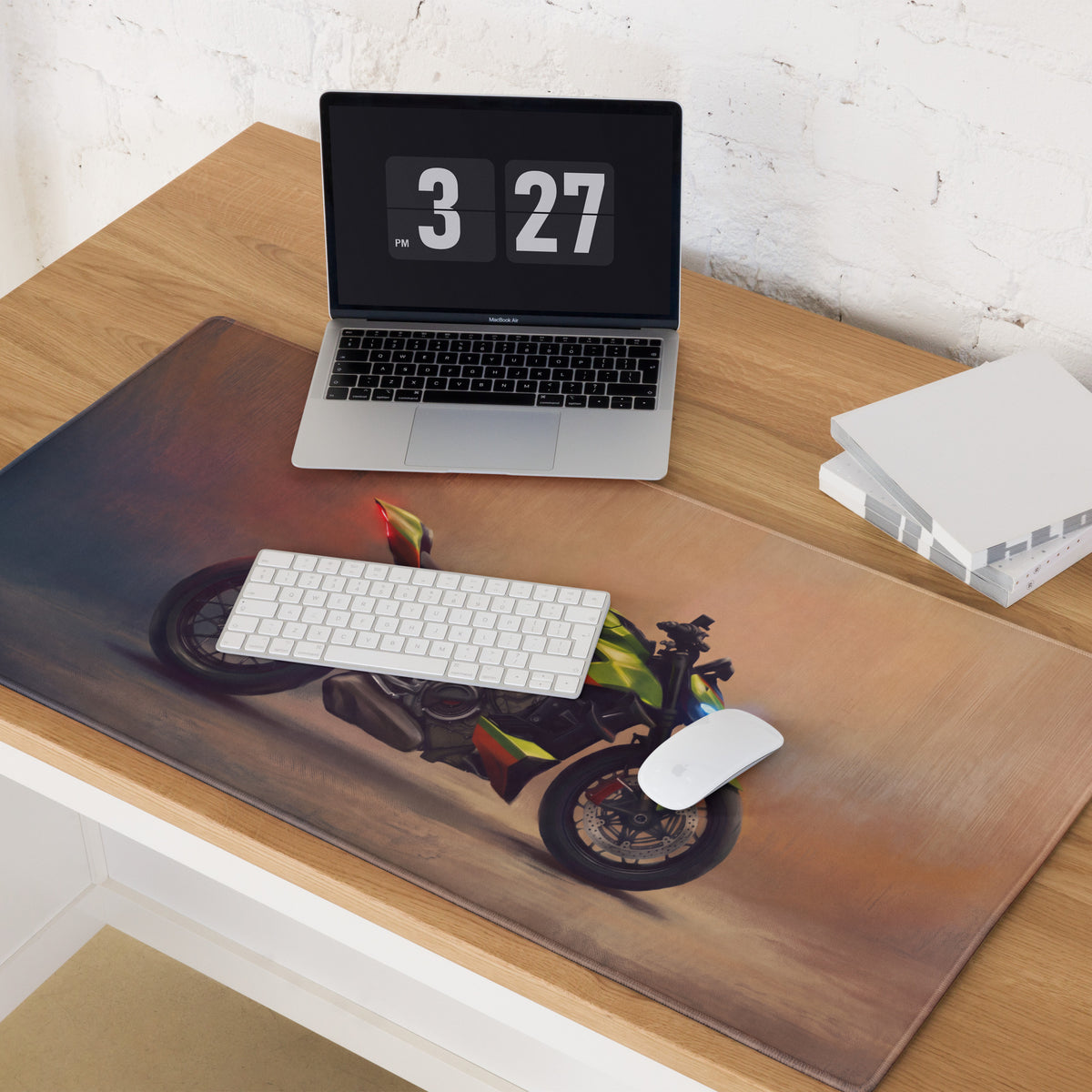 Ducati Streetfighter V4 Inspired Extra Large Gaming Mousepad, Naked Superbike Desk Mat, Non-Slip Surface