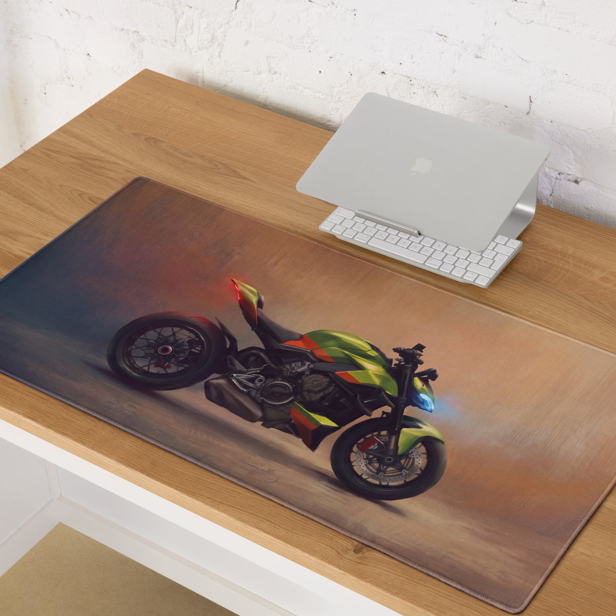 Ducati Streetfighter V4 Inspired Extra Large Gaming Mousepad, Naked Superbike Desk Mat, Non-Slip Surface