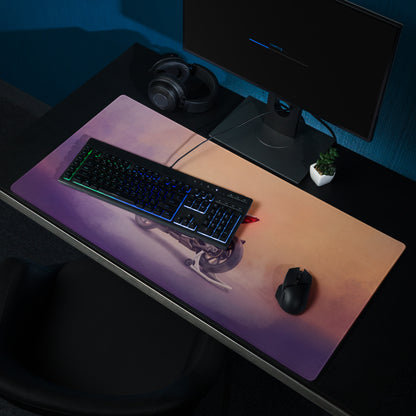 BMW S1000RR Inspired Giant Desk Mat, Track Sportbike Office Setup, Smooth Tracking