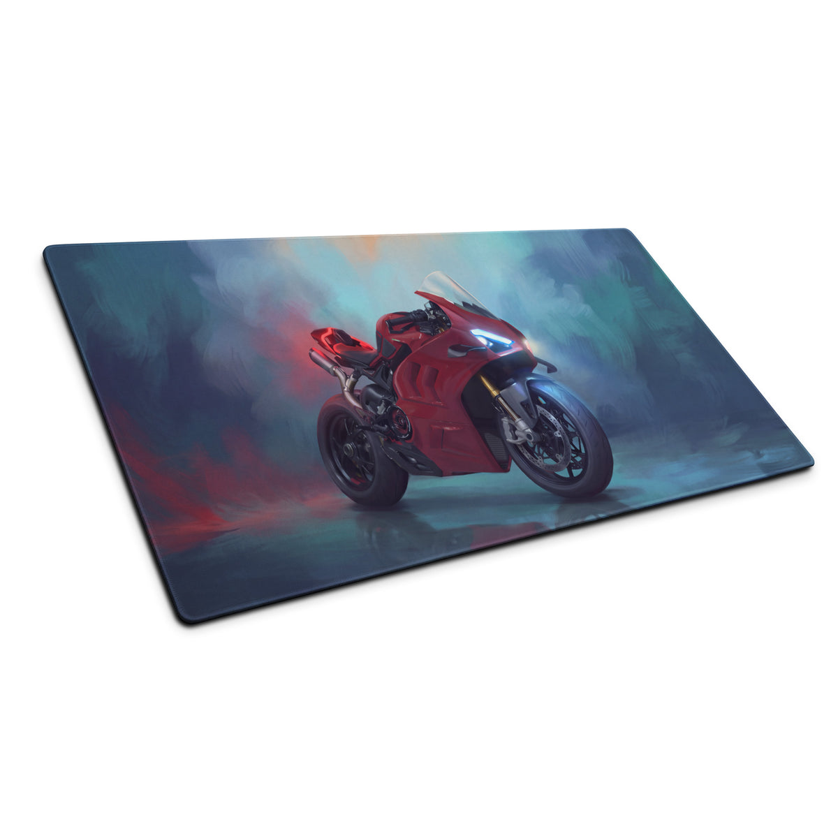 Ducati Panigale V4 Inspired Extra Large Gaming Mousepad, Italian Superbike Desk Mat, Non-Slip Base
