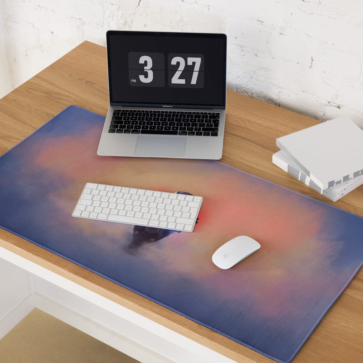 BMW S1000RR Inspired Extended Desk Pad, Racing Motorcycle Office Decor, Waterproof Surface