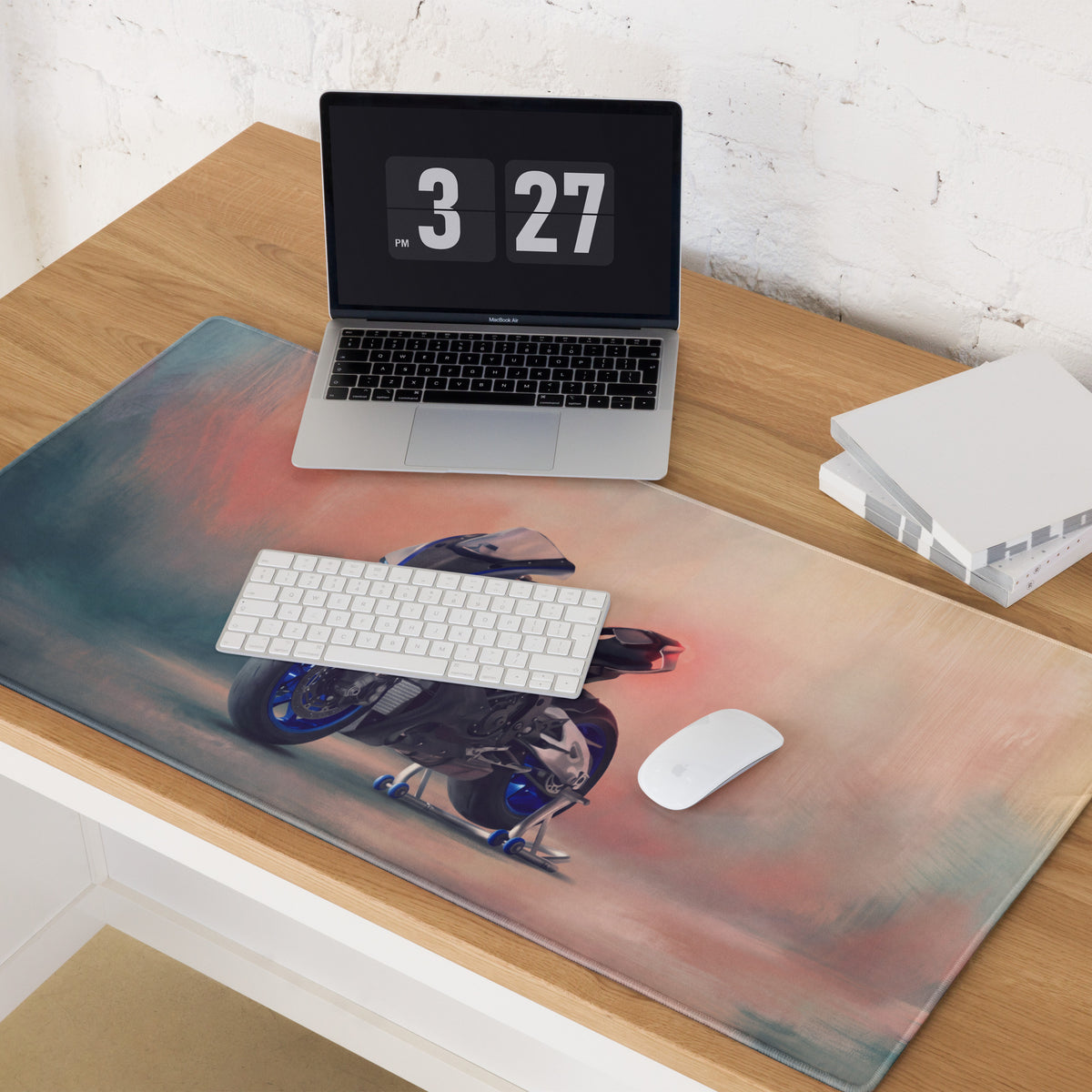Yamaha R1M Track Edition Inspired Large Mouse Pad, Supersport Gamer Gift, Stitched Edges