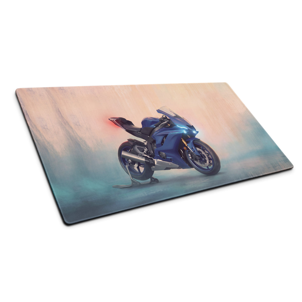 Yamaha YZF-R6 Inspired Giant Desk Mat, Sportbike Office Setup, Smooth Tracking Surface