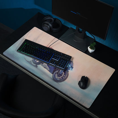 Yamaha YZF-R6 Inspired Giant Desk Mat, Sportbike Office Setup, Smooth Tracking Surface