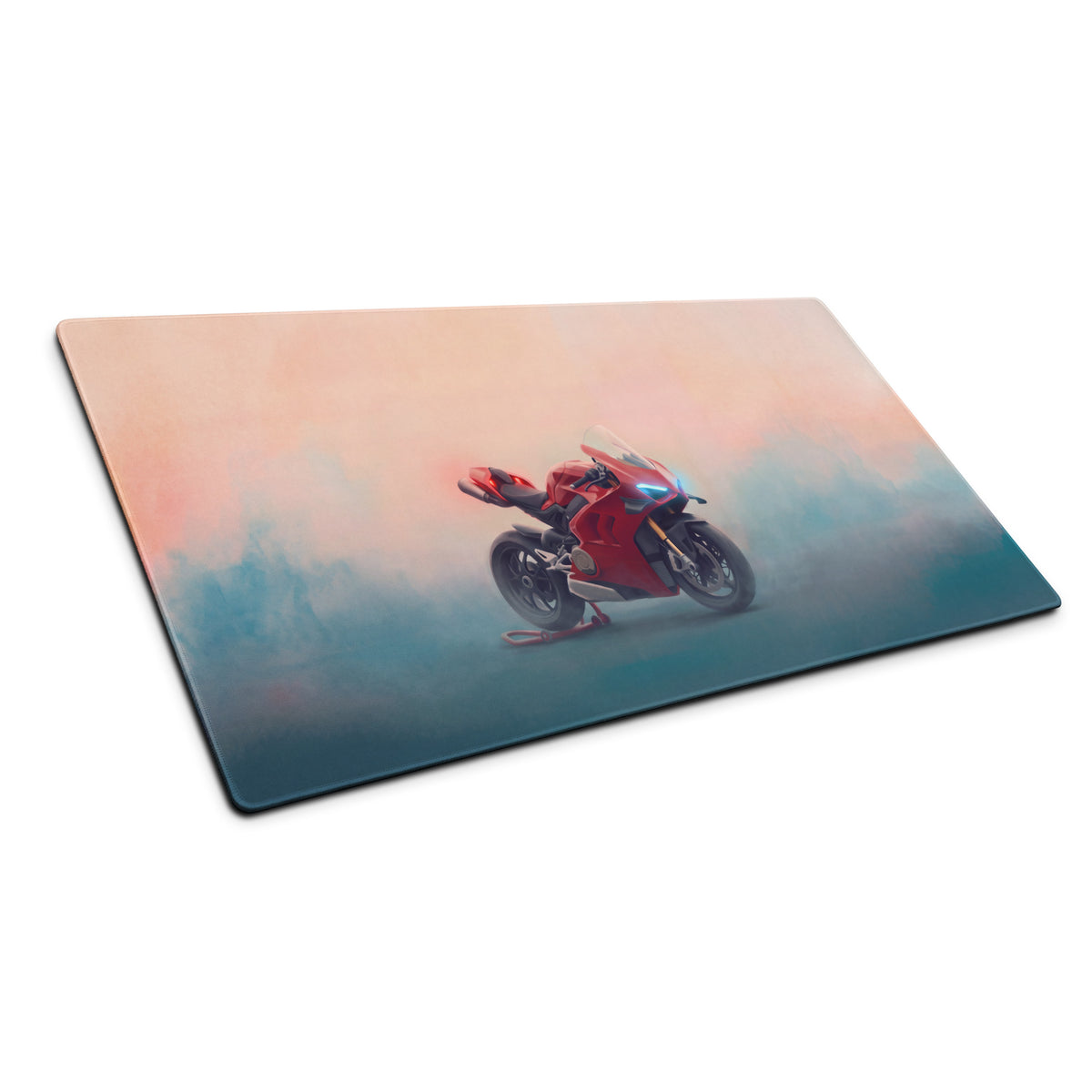 Ducati Panigale V4S Inspired Extra Large Gaming Mousepad, Italian Superbike Desk Accessory, Non-Slip Rubber Base