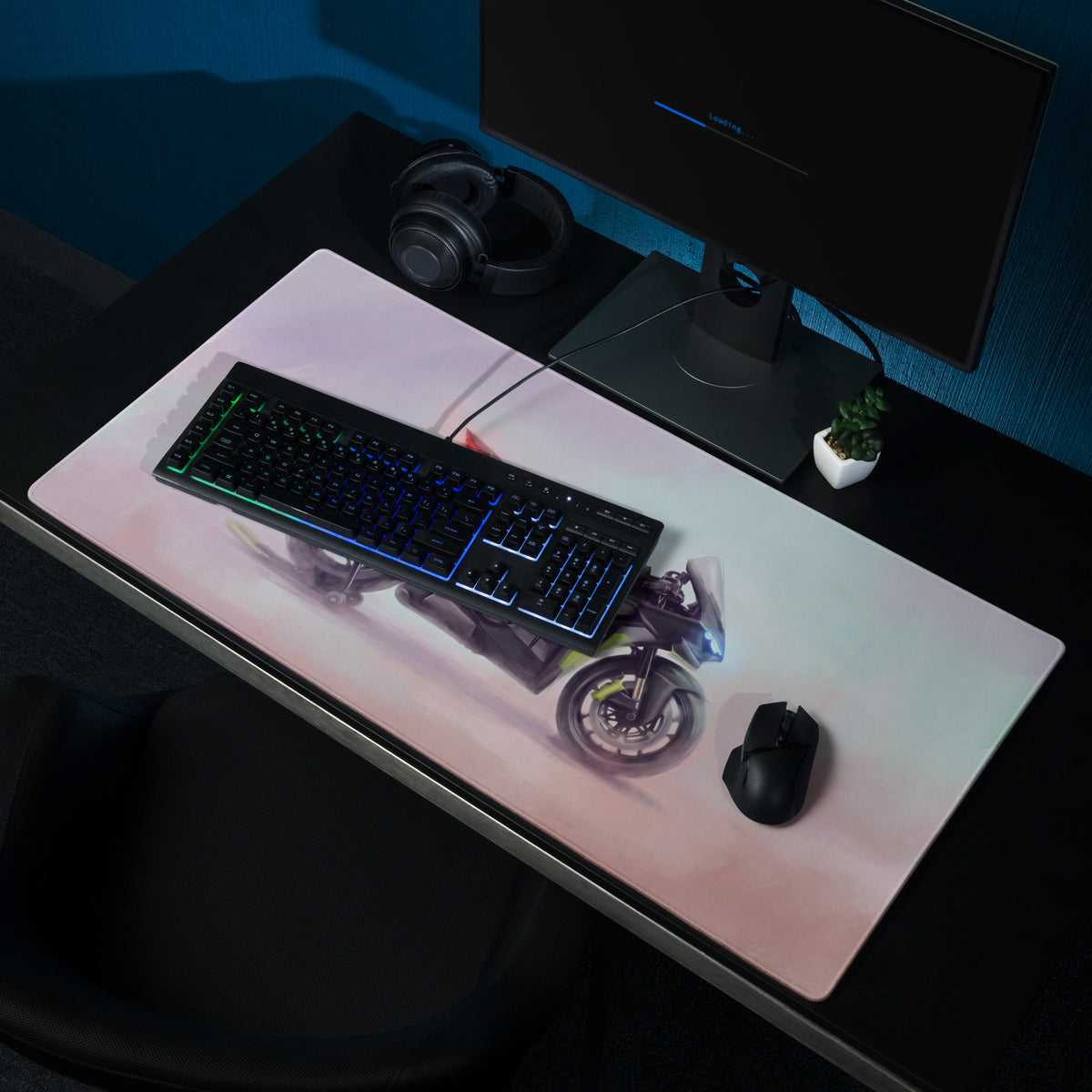 Ducati Panigale V4 Lamborghini Inspired Large Mouse Pad, Carbon Edition Gamer Gift, Waterproof Tracking Surface