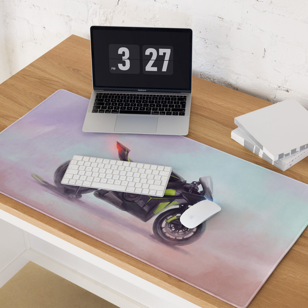 Ducati Panigale V4 Lamborghini Inspired Large Mouse Pad, Carbon Edition Gamer Gift, Waterproof Tracking Surface