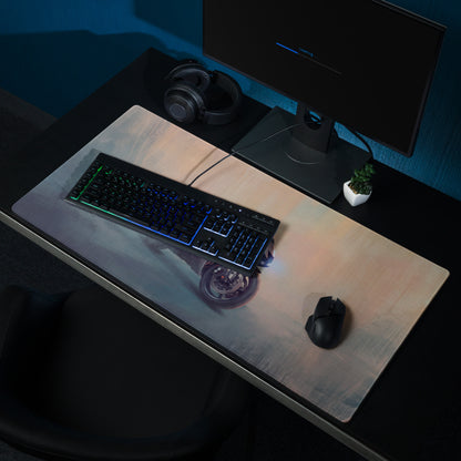 Yamaha R6 Dark Edition Inspired Giant Desk Mat, Stealth Supersport Office Setup, Precision Gaming Accessory