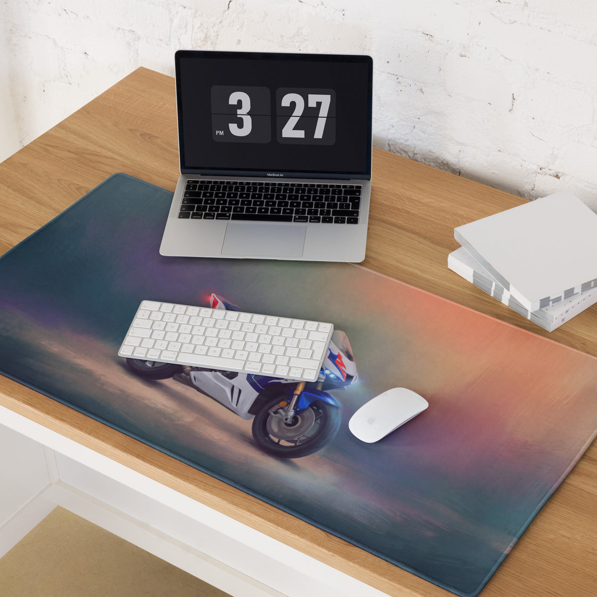 Honda CBR1000RR-R Inspired Extra Large Gaming Mousepad, Track Superbike Desk Mat, Non-Slip Rubber Base