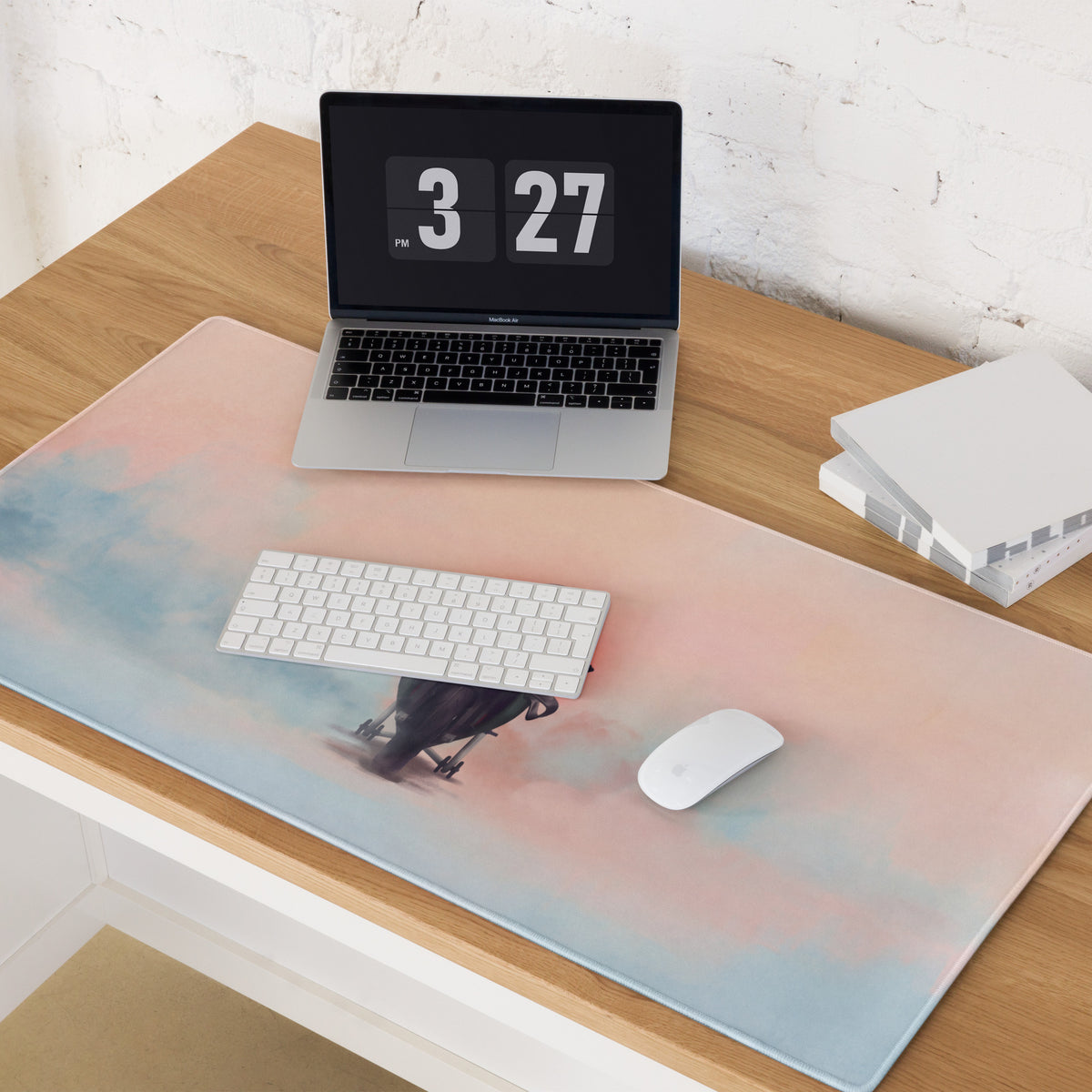 BMW M1000RR Inspired Giant Desk Mat, Motorsport Office Setup, Precision Tracking Accessory