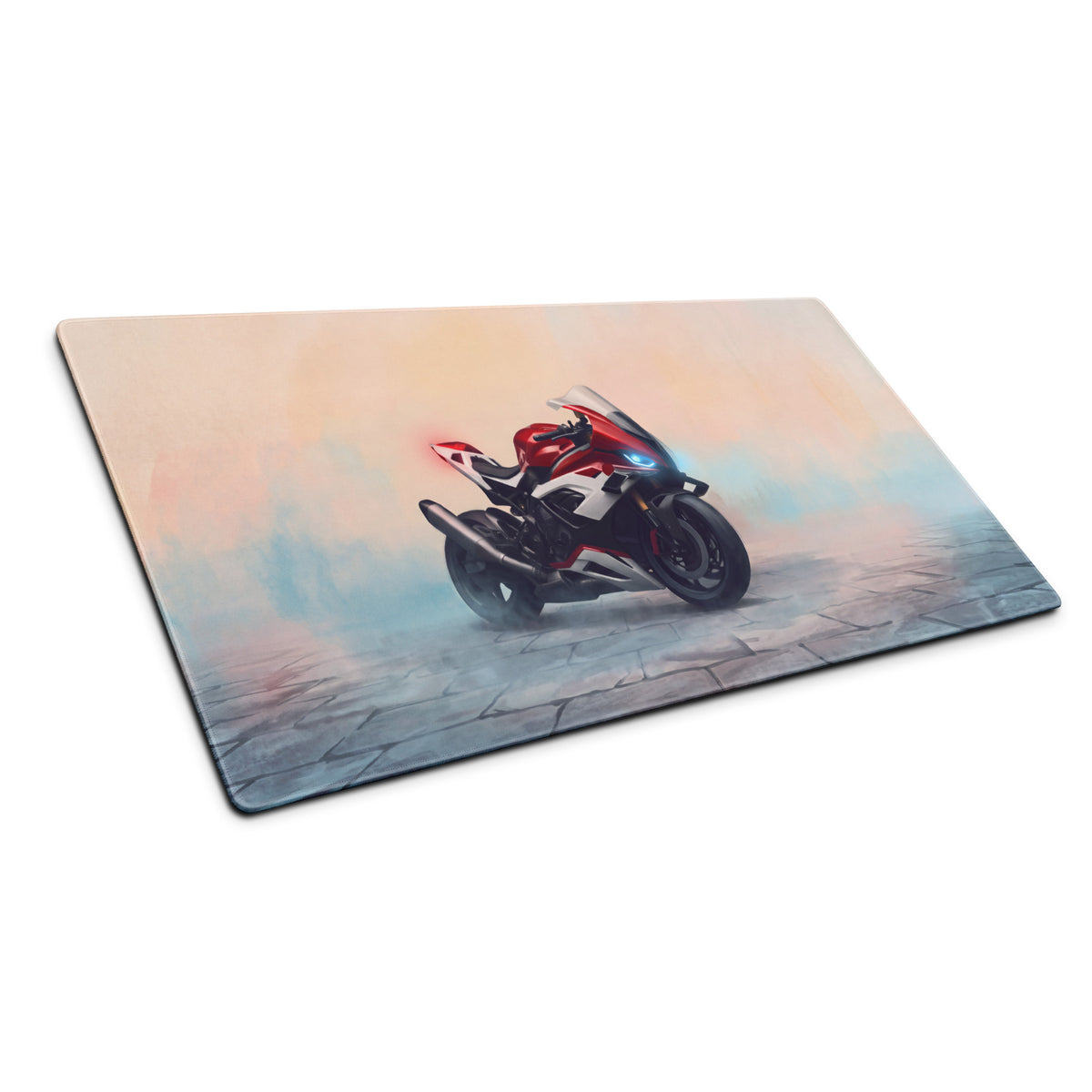 BMW S1000RR Inspired Premium Gaming Mouse Pad, Red and White Superbike Workspace Mat