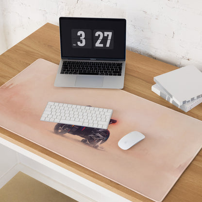 BMW M1000RR Inspired Carbon Edition Desk Mat, Dark Motorsport Gamer Mousepad