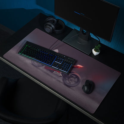 Ducati Panigale V4S Inspired Oversized Mouse Pad, Crimson Trackside Office Desk Protector