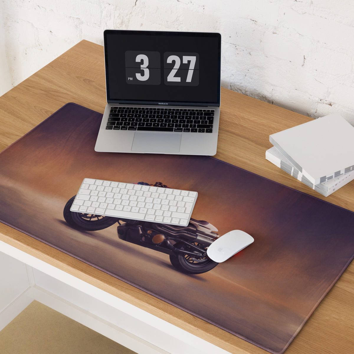 Sportster S Inspired Extended Desk Pad, Custom Cruiser Office Mouse Pad