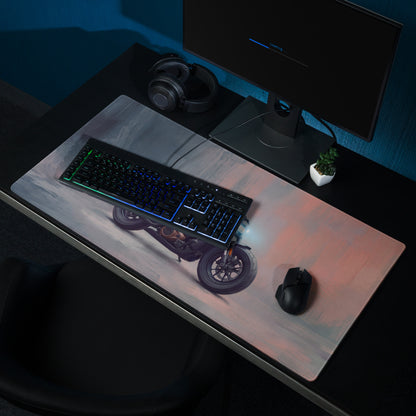 Sportster Inspired Oversized Gaming Desk Protector, American V-Twin Keyboard Mat