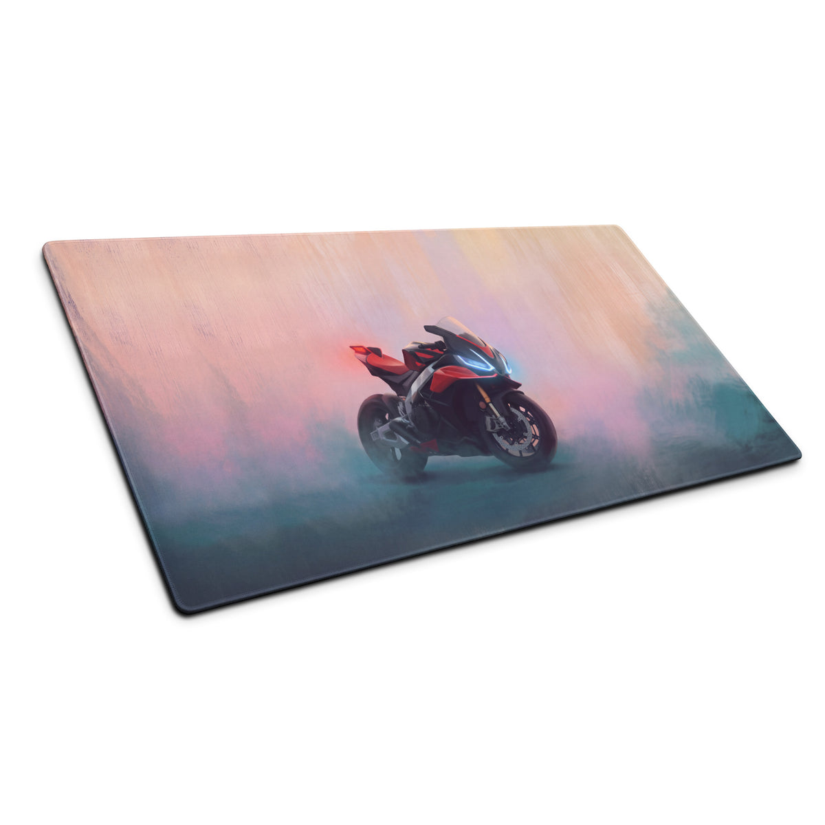 Aprilia RSV4 Inspired Extra Large Gaming Desk Mat, Red and Black Superbike Mouse Pad