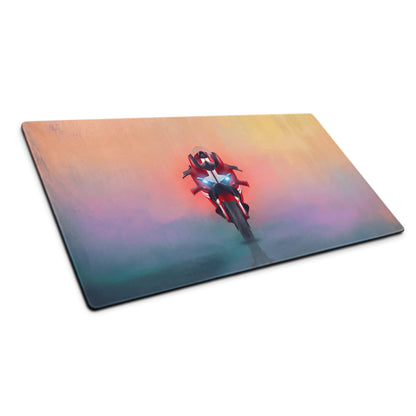 Ducati Panigale V4 Inspired Premium Gaming Desk Pad, Red Trackside Keyboard Mat