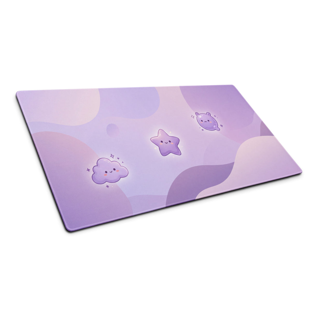 Cute Lavender Galaxy Gaming Mouse Pad