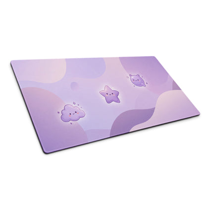 Cute Lavender Galaxy Gaming Mouse Pad
