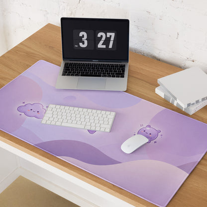 Cute Lavender Galaxy Gaming Mouse Pad