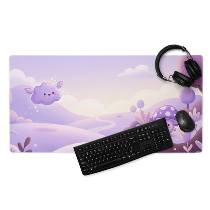 Cute Purple Cloud Galaxy Mouse Pad With Playful Design