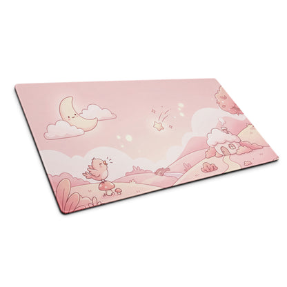 Pink Moon Galaxy Cute Gaming Mouse Pad