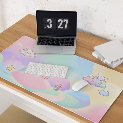 Pastel Cute Galaxy Gaming Mouse Pad