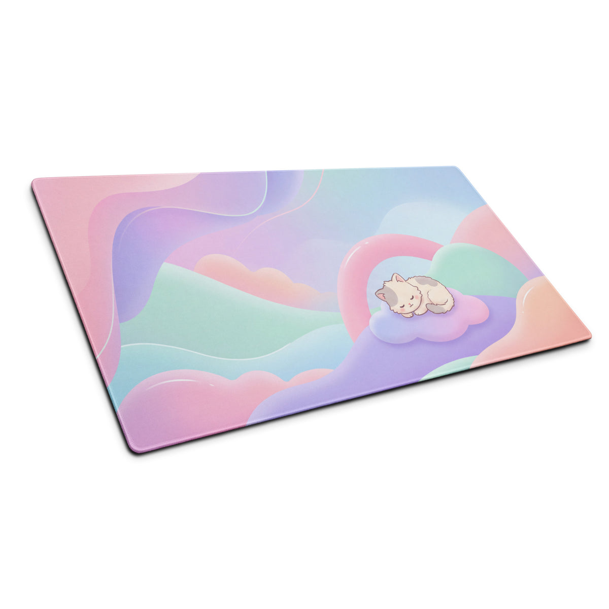 Pastel Rainbow Cute Gaming Mouse Pad