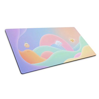 Pastel Rainbow Cute Mouse Pad Girly Design