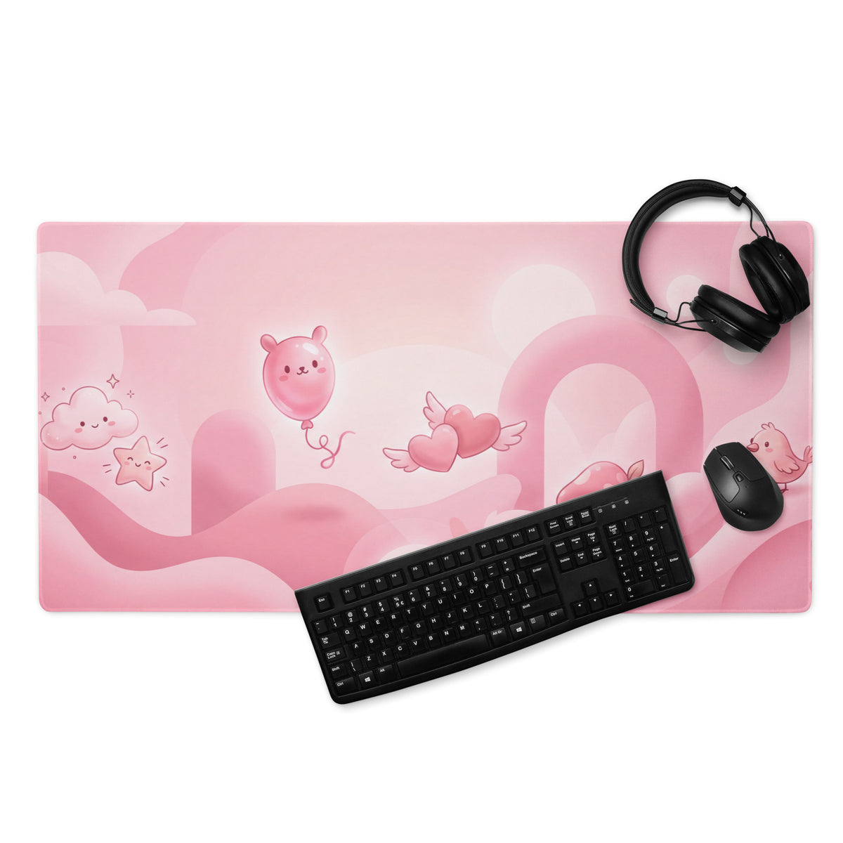 Pink Cute Gaming Mouse Pad For Dota CSGO Cute Theme