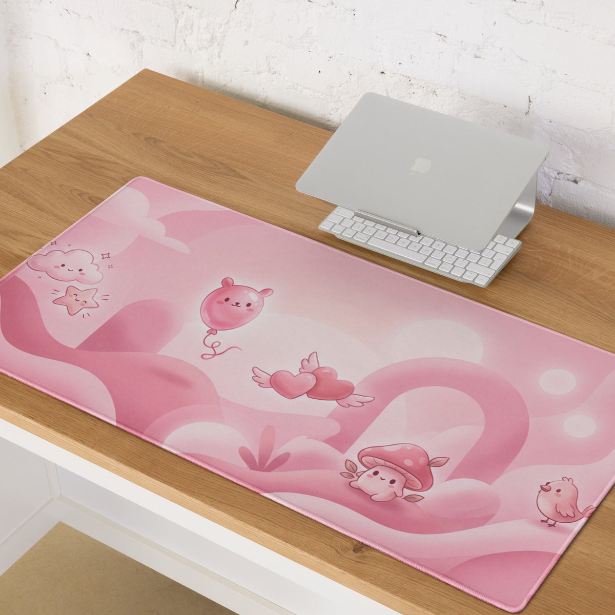 Pink Cute Gaming Mouse Pad For Dota CSGO Cute Theme
